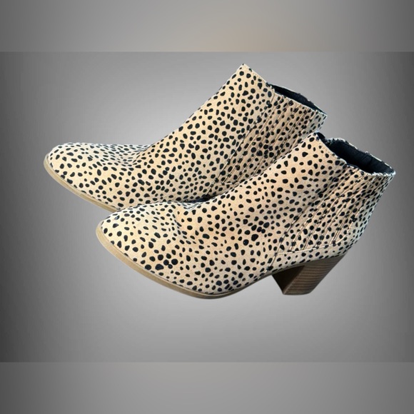 Maurices Cheetah Print Ankle Booties Women’s Size 11 Block Heel Western Boot - Picture 2 of 16